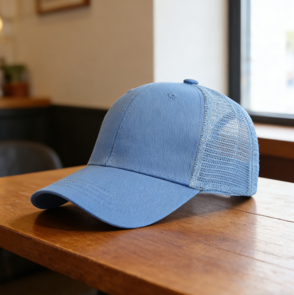 Structured Plain Style Adjustable Trucker Cap