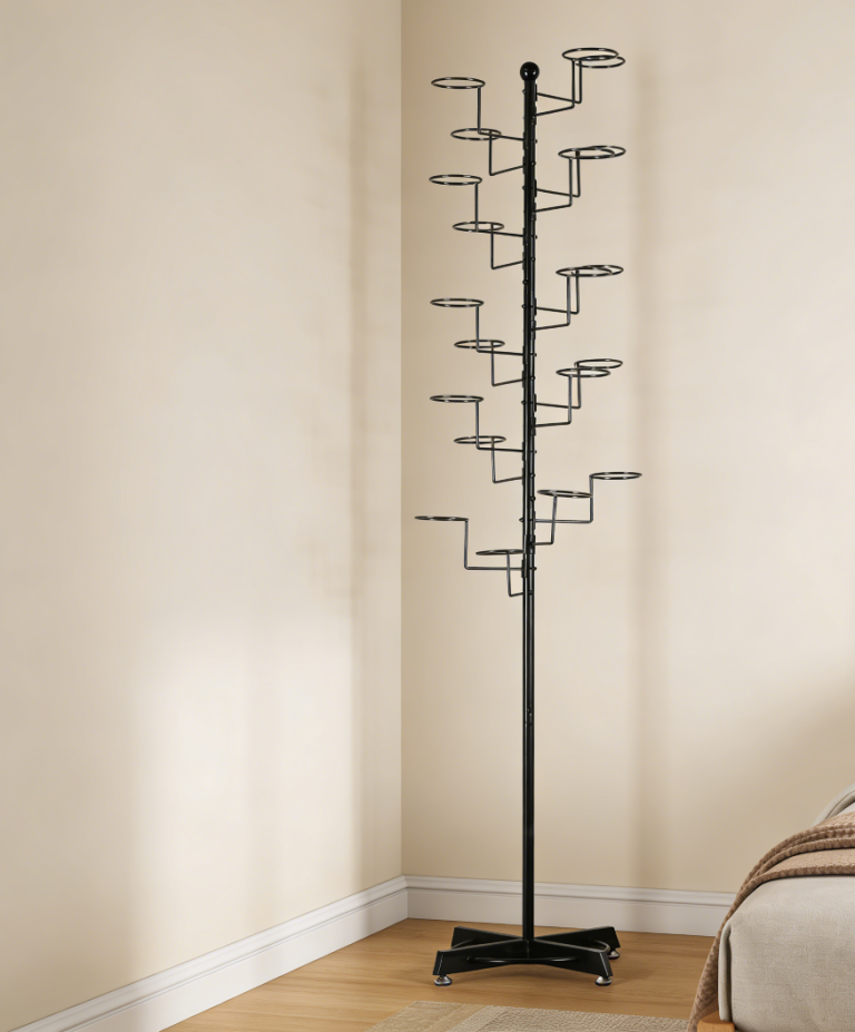 Freestanding Hat Rack with 20 Hooks for Cap Display